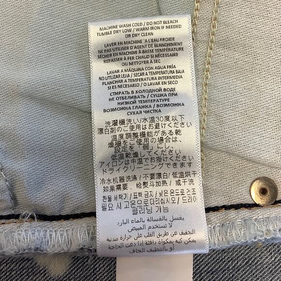 RE/DONE Size 25 70s High Rise Denim Short Splash Jean $215 msrp G14-9 - Picture 7 of 9